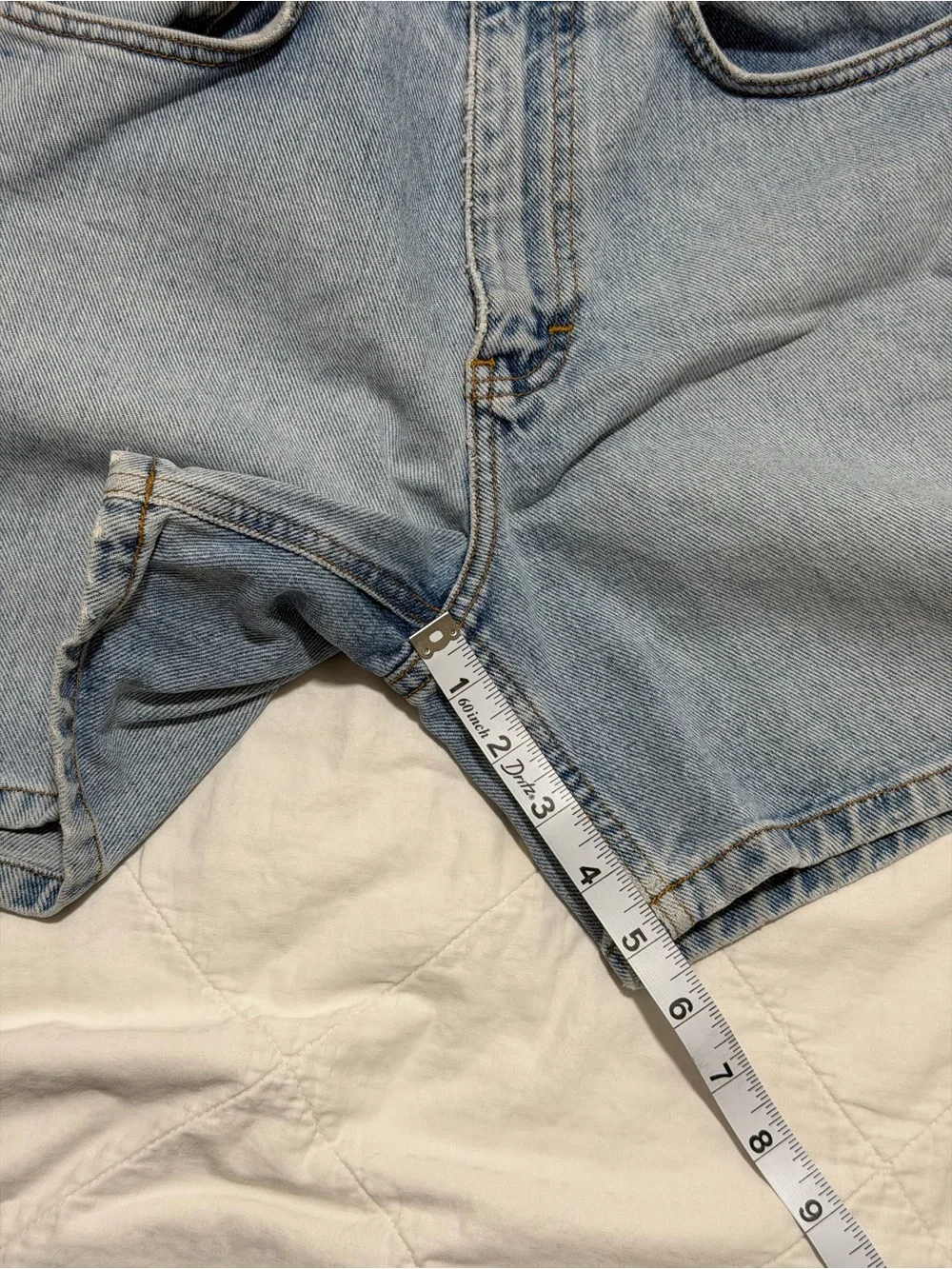 Calvin Klein Light Blue Denim Women's Shorts